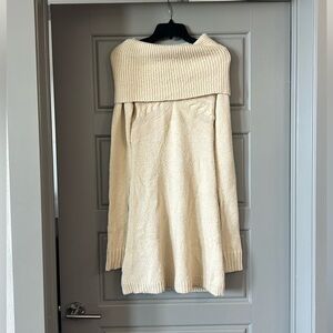 Cream BCBG MaxAzria sweater dress🧸